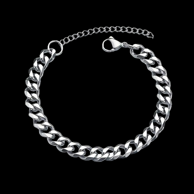 Cuban Link Stainless Steel Bracelet – Sleek & Durable