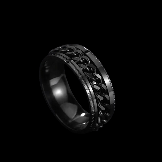 Chain Spinner Ring – Bold, Sleek & Adjustable