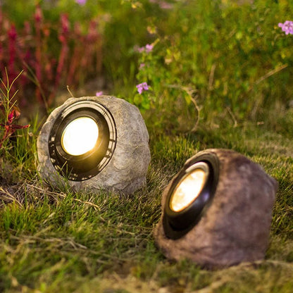 RockyLight | Solar-powered lamps in the shape of a rock