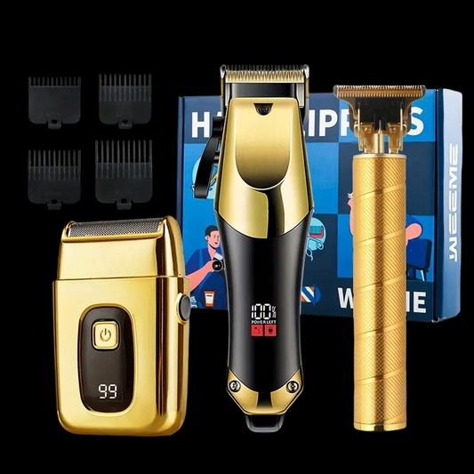 3-in-1 Gold Grooming Kit – Professional & Rechargeable